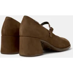 Mocasines con tacón de mujer de piel kora