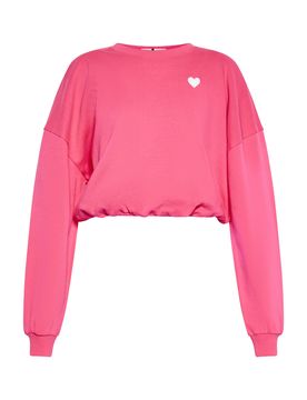Swirly Sudadera frambuesa / blanco