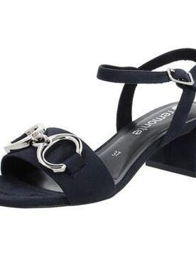 Keilabsatzsandalen Sandaletten D1l50-14 Navy Microstretch D1l50-14 36;37;38;41