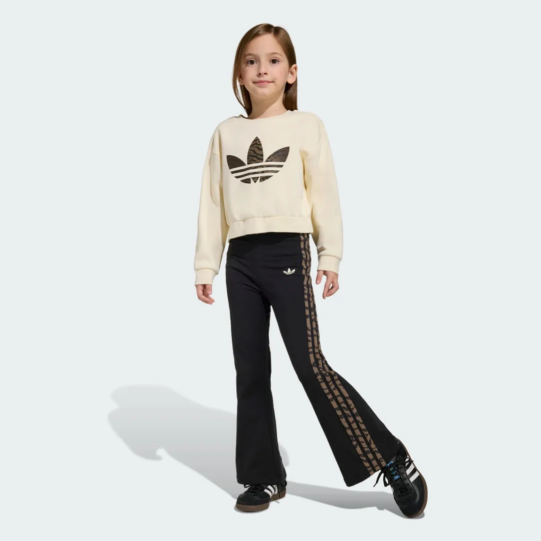 SET CREW BOXY 3-4A Cream White / Night Brown - Adidas - FashionsVida