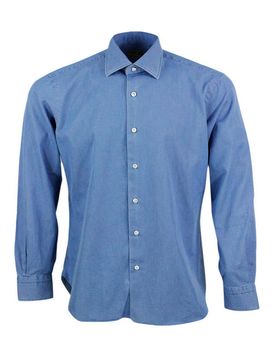 Barba Camicia in denim chiaro
