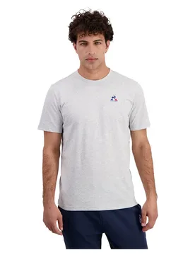 Maglietta A Maniche Corte Ess N°2 Light Heather Grey 2XL - Le coq sportif - FashionsVida