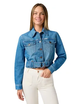 Giacca Di Jeans Moto Blossoming M