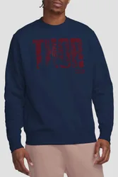 Thor Text Sweatshirt - Navy - Size: S