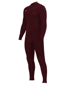 Combinaison En Néoprène à Manches Longues Avec Fermeture éclair Sur La Poitrine Wesley Steamer 3/2 Mm Burgundy M