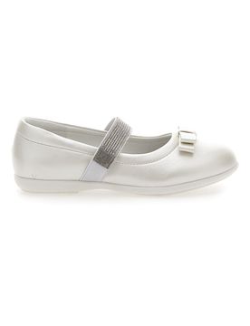 Ballerine Bianco Perlato Con Strass 522 33