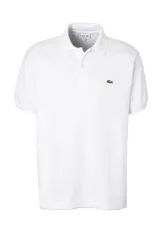 Mens Polo Classic Fit White Cotton - Size Medium