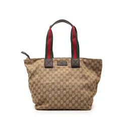 GG Canvas Web Tote