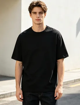 Men Clothing Pure Cotton Round Neck T Shirt Solid Color Loose Fit Short Sleeve Basic Casual Daily Breathable Comfort Tee Tops - Aliexpress - FashionsVida