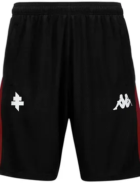 Short Entraînement Fc Metz 24/25 Ahorazip Pro 8 Black / Red Granata M - Kappa - FashionsVida
