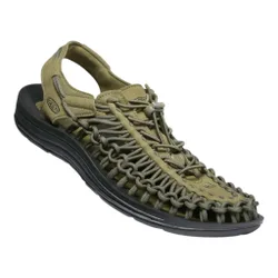 Sandali da uomo uneek da trekking - dark olive / black