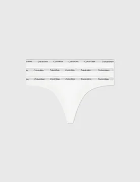 Pack Icon Logo Thong White female - Calvin Klein - FashionsVida