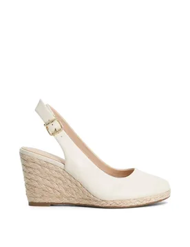 Women's 'Capable' Leather Wedges in Natural Size: 6 - Natural - Size: 6 - Dune london - FashionsVida