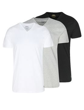 Paquete de 3 camisetas blanco gris negro blanco S