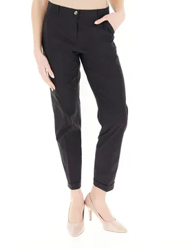 Pantalone misto cotone NERO 42 - Diana Gallesi - FashionsVida