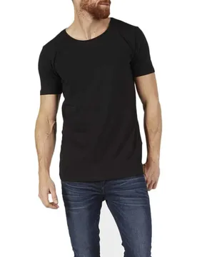 T-shirt à Manches Courtes Ribbed 2 Unités Black M