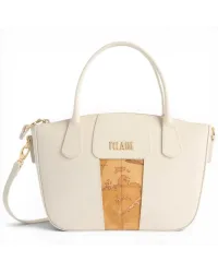 Borsa a mano Bloom City Donna Avorio in Pelle
