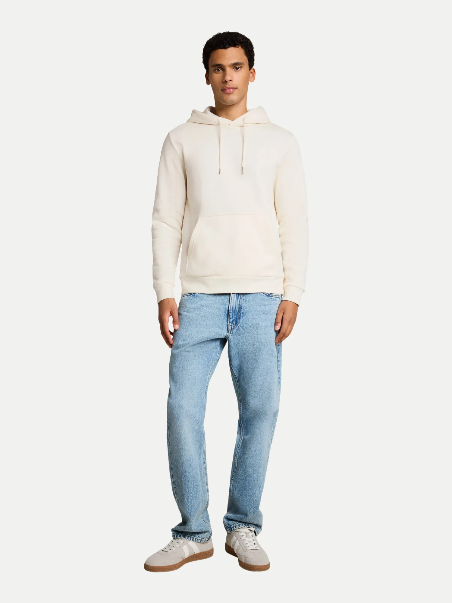 Basic Hoodie 10348-Gardenia White M - Tom Tailor Denim - FashionsVida