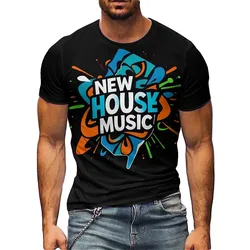 All-Season Gothic Style Men's 3D Printed Short-Sleeve T-Shirt - Student All-Over Print Top