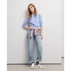 Jersey de mujer manga larga cut out chenilla