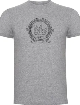 Maglietta A Maniche Corte Bike Apparel Heather Grey