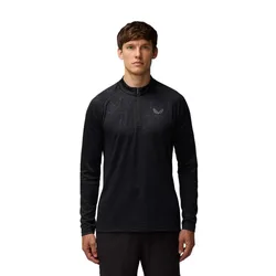 Sweat à Demi-zip Adapt Aop Black / Gunmetal S