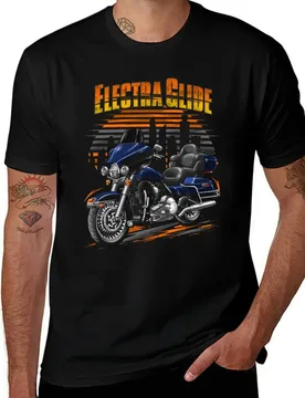 Motorcycle Electra Glide Ultra Classic FLHTCU & FLHTCUI 2012 (Big Blue Pearl & Vivid Black) for Motorcycle Riders T-Shirt - Aliexpress - FashionsVida