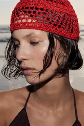 Crochet Pillbox Hat (Size: )
