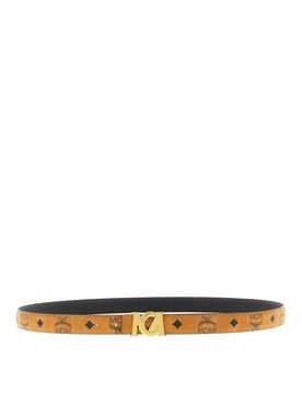Mcm Logo Buckle Belt