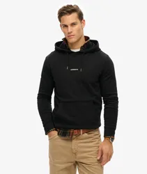 Superdry Herren Schlichter Hoodie Schwarz - Größe: Xxl