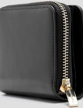 Cartera de mujer de piel craquelada con cierre de cremallera - Roberto Verino - FashionsVida