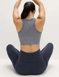 Round Neck Seamless Fitted Crop Top Nightshade female