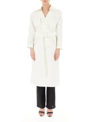 Trench con cintura BIANCO XS