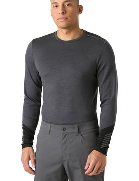Lifa merino midweight camiseta térmica manga larga hombre Gris (S)