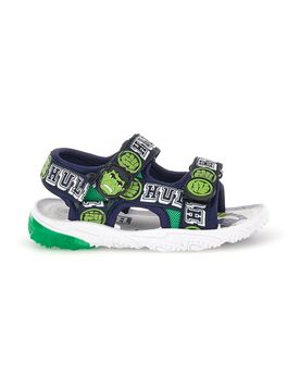 Sandali blu verde con strappi e luci R1010263T 25