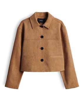 Chaqueta efecto piel HENSO marrón claro 42