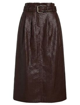 Maxi-Rock Damen Dunkelbraun 38 Damen