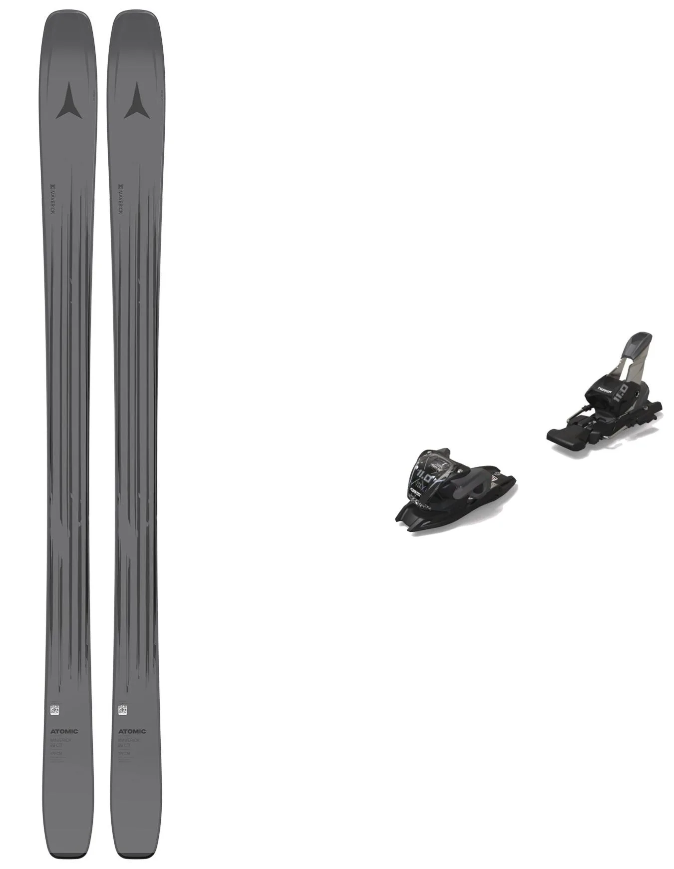 Ski Set inkl. Bdg. All-Mountain Skier Pack Maverick 88 CTI 2026 Grau - Atomic - FashionsVida