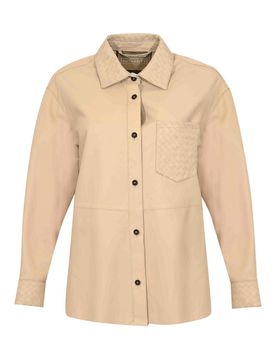 Giubbotto Essaouira Weaved In Pelle Cream