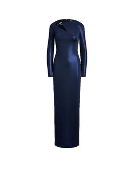 Vestido de noche BURLINCE azul oscuro 42