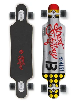 Longboard Freeride Dropthrough Curve 4131 39´´ Grey One Size unisex