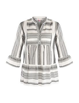 IZIA Túnica gris / blanco
