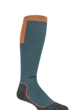 UpHillSport 1 Pair Ouna 4 Layer Merino Wool Compression Ski Socks Teal 3-5 Unisex - Green - Size: 3-5 Unisex - Uphill Sport - FashionsVida