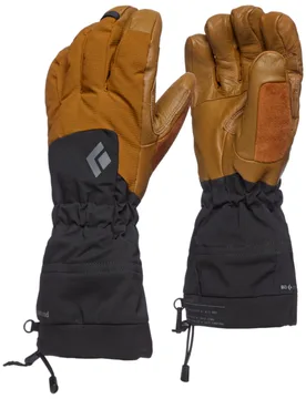 Gants d'alpinisme en PrimaLoft® - Soloist Gloves Dark Curry en Cuir - Taille M - Marron - Black diamond - FashionsVida