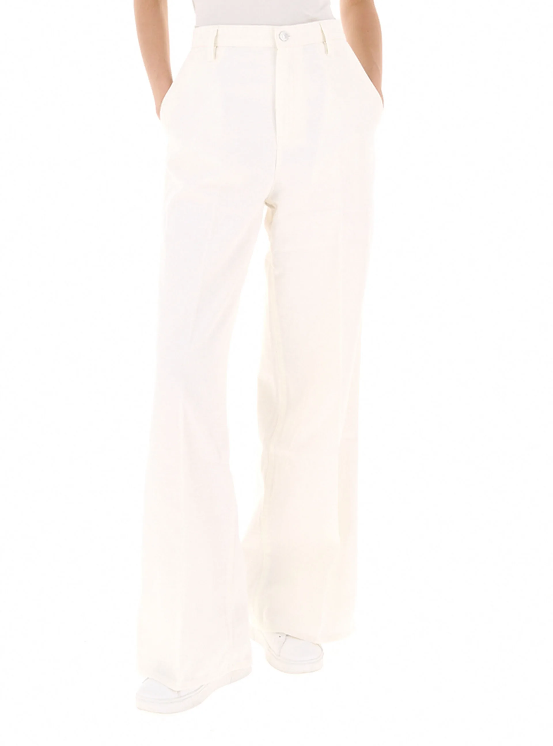 Pantalone a palazzo PANNA 27 - 7 for all mankind - FashionsVida