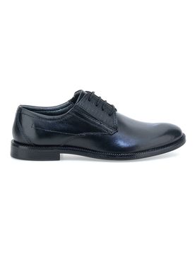 Scarpe eleganti nere stringate in vera pelle 615 43
