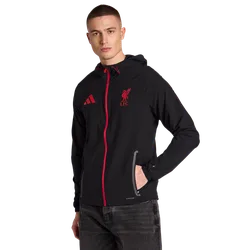 Liverpool Men Track Tops - Black - Size S - Poly Woven - Black - Size: Small