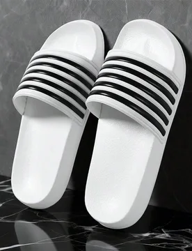 Pantuflas para hombre talla grande 36-50, EVA ligera y suave, chanclas antideslizantes, suela gruesa resistente al desgaste, sandalias de punta abiert - Shein - FashionsVida