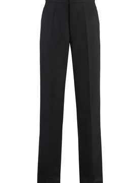 Wool Trousers with Welt Pockets