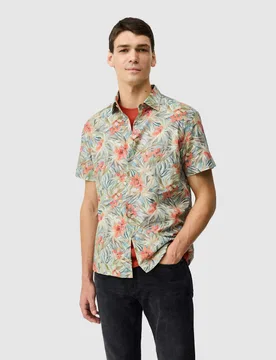 Riverina Pure Cotton Floral Shirt Multi male - Rodd & Gunn - FashionsVida